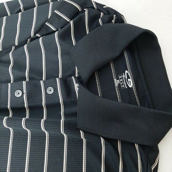 CHAMPION BLACK‎ &Yellow Golf Short Sleeve Shirt XL - Picture 10 of 10